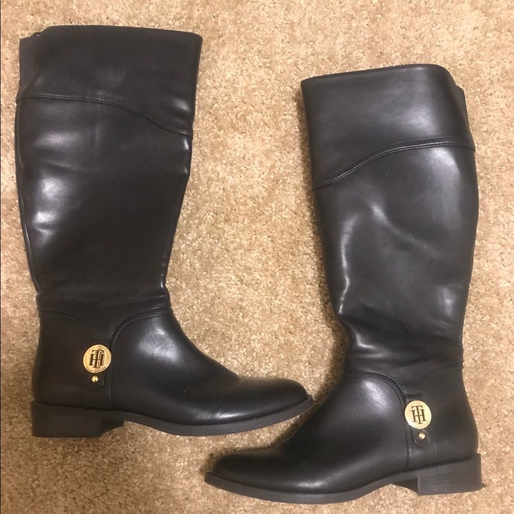 NEW Tommy Hilfiger leather boots